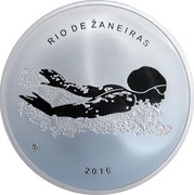 Lithuania 20 Euro Rio 2016 Olympic Games 2016 Proof KM# 224 RIO DE ŽANEIRAS LMK 2016 coin reverse Lithuania 20 Euro Rio 2016 Olympic Games 2016 Proof KM# 224 RIO DE ŽANEIRAS LMK 2016 coin reverse