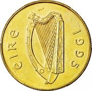 Ireland 20 Pence 1995 KM# 25 Decimal Coinage ÉIRE 1998 coin obverse
