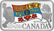 Canada 25 Dollars Her Majesty Queen Elizabeth II's Personal Canadian Flag 2019 CANADA coin reverse