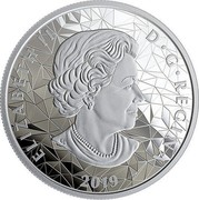 Canada 25 Dollars Wolf 2019 ELIZABETH II D • G • REGINA 2019 coin obverse Canada 25 Dollars Wolf 2019 ELIZABETH II D • G • REGINA 2019 coin obverse