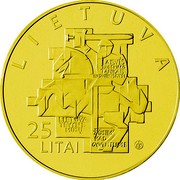 Lithuania 25 Litai Lithuanian Sajudis 2013 LMK Prooflike LIETUVA LAISVĖS TROŠKIMO TANKAIS NESUTRAIŠKYSI LIETUVA TEVYNE MŪSŲ ŽŪSIM KAD GYVENTUME 25 LITAI LMK coin obverse Lithuania 25 Litai Lithuanian Sajudis 2013 LMK Prooflike LIETUVA LAISVĖS TROŠKIMO TANKAIS NESUTRAIŠKYSI LIETUVA TEVYNE MŪSŲ ŽŪSIM KAD GYVENTUME 25 LITAI LMK coin obverse