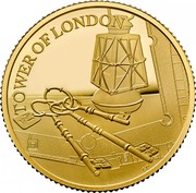 UK 25 Pounds Tower of London 2019 Proof TOWER OF LONDON A1 2 GD coin reverse UK 25 Pounds Tower of London 2019 Proof TOWER OF LONDON A1 2 GD coin reverse