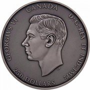 Canada 250 Dollars D-Day A Snapshot in Time 2019 JUNO 1944 - 2019 coin obverse Canada 250 Dollars D-Day A Snapshot in Time 2019 JUNO 1944 - 2019 coin obverse