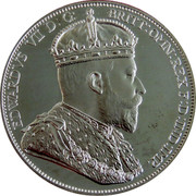 Cyprus 36 Piastres 1901 Proof Republic EDWARDS VII D: G: BRITT: OMN: REX F: D: IND: IMP. coin obverse Cyprus 36 Piastres 1901 Proof Republic EDWARDS VII D: G: BRITT: OMN: REX F: D: IND: IMP. coin obverse