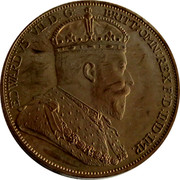 Cyprus 36 Piastres Edward VII XM13a 1901 Proof EDWARDS VII D: G: BRITT: OMN: REX F: D: IND: IMP. coin obverse Cyprus 36 Piastres Edward VII XM13a 1901 Proof EDWARDS VII D: G: BRITT: OMN: REX F: D: IND: IMP. coin obverse