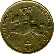 Lithuania 5 Centai 1925 KM# 72 Republic LIETUVOS RESPUBLIKA 1925 coin obverse