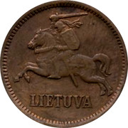 Lithuania 5 Centai 1936 KM# 81 Republic LIETUVA coin obverse Lithuania 5 Centai 1936 KM# 81 Republic LIETUVA coin obverse