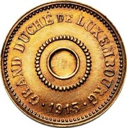 Luxembourg 5 Centimes Marie Adelaide Essai 1915 GRAND DUCHE DE LUXEMBOURG ∙ 1915 ∙ coin obverse Luxembourg 5 Centimes Marie Adelaide Essai 1915 GRAND DUCHE DE LUXEMBOURG ∙ 1915 ∙ coin obverse