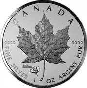 Canada 5 Dollars ANA California State Flower 2016 CANADA 9999 9999 FINE SILVER 1 OZ ARGENT PUR coin reverse Canada 5 Dollars ANA California State Flower 2016 CANADA 9999 9999 FINE SILVER 1 OZ ARGENT PUR coin reverse