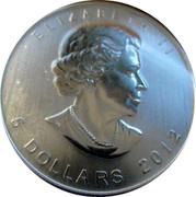 Canada 5 Dollars Cougar (Gilted) 2012 ELIZABETH II SB 5 DOLLARS 2012 coin obverse Canada 5 Dollars Cougar (Gilted) 2012 ELIZABETH II SB 5 DOLLARS 2012 coin obverse