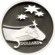 Australia 5 Dollars International Year of Space 1992 Cased Proof KM# 190a 5 DOLLARS coin reverse Australia 5 Dollars International Year of Space 1992 Cased Proof KM# 190a 5 DOLLARS coin reverse
