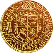 Lithuania 5 Ducats Sigismund III 1622 KM# 27 SA LI NEC NO SVE GOT VAN HAER REX coin reverse Lithuania 5 Ducats Sigismund III 1622 KM# 27 SA LI NEC NO SVE GOT VAN HAER REX coin reverse