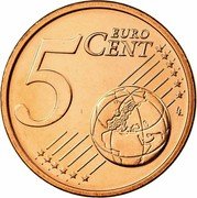 Ireland 5 Euro Cent Harp 2006 KM# 34 5 EURO CENT LL coin reverse Ireland 5 Euro Cent Harp 2006 KM# 34 5 EURO CENT LL coin reverse