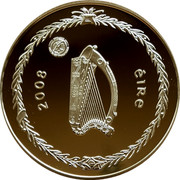 Ireland 5 Euro International Polar Year 2008 Proof KM# 56 ÉIRE 2008 coin obverse