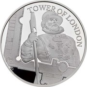 UK 5 Pounds Tower of London - The Yeoman Warders Piedfort 2019 Proof TOWER OF LONDON GD coin reverse UK 5 Pounds Tower of London - The Yeoman Warders Piedfort 2019 Proof TOWER OF LONDON GD coin reverse