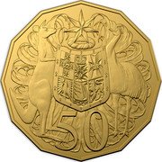 Australia 50 Cents 50th Anniversary of Dodegagon 50c 2019 KM# 68.1 50 SD coin reverse Australia 50 Cents 50th Anniversary of Dodegagon 50c 2019 KM# 68.1 50 SD coin reverse