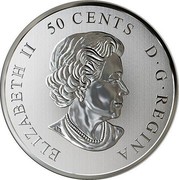Canada 50 Cents Everlasting Canadian Icons 2019 ELIZABETH II 50 CENTS D • G • REGINA SB coin obverse