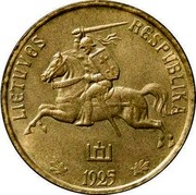 Lithuania 50 Centu 1925 KM# 75 Republic LIETUVAS RESPUBLIKA 1925 coin obverse Lithuania 50 Centu 1925 KM# 75 Republic LIETUVAS RESPUBLIKA 1925 coin obverse