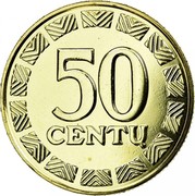 Lithuania 50 Centu Vytis 2013 In sets only KM# 108 50 CENTŲ coin reverse Lithuania 50 Centu Vytis 2013 In sets only KM# 108 50 CENTŲ coin reverse