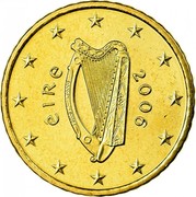 Ireland 50 Euro Cent 1st map 2006 KM# 37 ÉIRE 2002 coin obverse Ireland 50 Euro Cent 1st map 2006 KM# 37 ÉIRE 2002 coin obverse