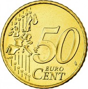 Ireland 50 Euro Cent 1st map 2006 KM# 37 50 EURO CENT LL coin reverse Ireland 50 Euro Cent 1st map 2006 KM# 37 50 EURO CENT LL coin reverse