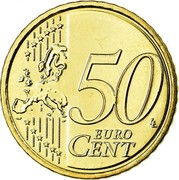 Ireland 50 Euro Cent Harp. 2nd Map 2011 Proof KM# 49 50 EURO CENT LL coin reverse Ireland 50 Euro Cent Harp. 2nd Map 2011 Proof KM# 49 50 EURO CENT LL coin reverse