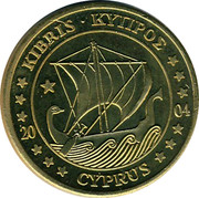 Cyprus 50 Euro Cent Trial prueba muster 2004 UNC X# Pn6 ΚΥΠΡΟΣ • KIBRIS 20 04 CYPRUS coin obverse Cyprus 50 Euro Cent Trial prueba muster 2004 UNC X# Pn6 ΚΥΠΡΟΣ • KIBRIS 20 04 CYPRUS coin obverse