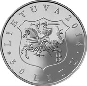 Lithuania 50 Litu Battle of Orsha 2014 Proof KM# 199 LIETUVA 2014 LMK 50 LITŲ coin obverse Lithuania 50 Litu Battle of Orsha 2014 Proof KM# 199 LIETUVA 2014 LMK 50 LITŲ coin obverse