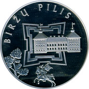 Lithuania 50 Litu Birzai Castle 2010 Proof KM# 170 BIRŽŲ PILIS coin reverse Lithuania 50 Litu Birzai Castle 2010 Proof KM# 170 BIRŽŲ PILIS coin reverse