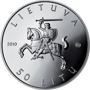Lithuania 50 Litu Lithuanian nature - European weatherfish 2010 Proof KM# 171 LIETUVA 2010 LMK 50 LITŲ coin obverse Lithuania 50 Litu Lithuanian nature - European weatherfish 2010 Proof KM# 171 LIETUVA 2010 LMK 50 LITŲ coin obverse