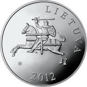 Lithuania 50 Litu Lithuanian nature - Pond Turtle 2012 Proof KM# 178 LIETUVA LMK 2012 coin obverse Lithuania 50 Litu Lithuanian nature - Pond Turtle 2012 Proof KM# 178 LIETUVA LMK 2012 coin obverse