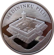 Lithuania 50 Litu Medininkai Castle 2006 Proof KM# 149 MEDININKŲ PILIS coin reverse Lithuania 50 Litu Medininkai Castle 2006 Proof KM# 149 MEDININKŲ PILIS coin reverse