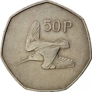 Ireland 50 Pence 1970 KM# 24 Decimal Coinage 50 P coin reverse Ireland 50 Pence 1970 KM# 24 Decimal Coinage 50 P coin reverse