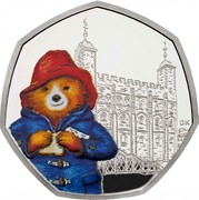 UK 50 Pence Paddington Station (Colored) 2019 Proof DK coin reverse UK 50 Pence Paddington Station (Colored) 2019 Proof DK coin reverse
