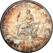 Ireland 6 Shilling George III 1804 Proof KM# Tn1a BANK OF IRELAND TOKEN 1804 SIX SHILLINGS coin reverse Ireland 6 Shilling George III 1804 Proof KM# Tn1a BANK OF IRELAND TOKEN 1804 SIX SHILLINGS coin reverse