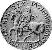 Ireland Crown (James II) KM# 106.1 ET HIB REX JAC II DEI GRA MAC BRI FRA coin obverse Ireland Crown (James II) KM# 106.1 ET HIB REX JAC II DEI GRA MAC BRI FRA coin obverse