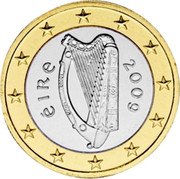Ireland Euro Harp. 2nd Map 2009 KM# 50 ÉIRE 2007 coin obverse Ireland Euro Harp. 2nd Map 2009 KM# 50 ÉIRE 2007 coin obverse