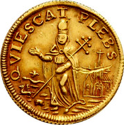 Ireland Farthing (1678) KM# 86.2b Standard Coinage QVIESCAT PLEBS coin obverse Ireland Farthing (1678) KM# 86.2b Standard Coinage QVIESCAT PLEBS coin obverse