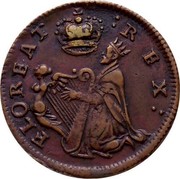 Ireland Farthing (1678) Proof KM# 86.4a Standard Coinage FLOREAT REX coin reverse Ireland Farthing (1678) Proof KM# 86.4a Standard Coinage FLOREAT REX coin reverse