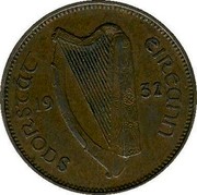 Ireland Farthing Woodcock 1932 KM# 1 SAORSTÁT ÉIREANN 19 30 coin obverse Ireland Farthing Woodcock 1932 KM# 1 SAORSTÁT ÉIREANN 19 30 coin obverse