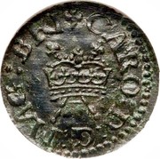 Ireland Farthing Charles I (1625-1644) KM# 25.38 CARO D G MAG BRI coin obverse