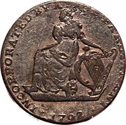 Ireland Farthing (Dublin (Turner Camac)) INCORPORATED BY ACT OF PARLIAMENT . 1792 . coin obverse Ireland Farthing (Dublin (Turner Camac)) INCORPORATED BY ACT OF PARLIAMENT . 1792 . coin obverse