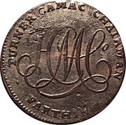 Ireland Farthing (Dublin (Turner Camac)) TURNER CAMAC CHAIRMAN - FARTHING - coin reverse Ireland Farthing (Dublin (Turner Camac)) TURNER CAMAC CHAIRMAN - FARTHING - coin reverse