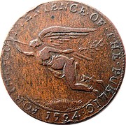 Ireland Halfpenny Cork - J E & Co 1794  FOR ∙ THE ∙ CONVENIENCE ∙ OF ∙ THE ∙ PUBLIC ∙ 1794 ∙ coin obverse Ireland Halfpenny Cork - J E & Co 1794  FOR ∙ THE ∙ CONVENIENCE ∙ OF ∙ THE ∙ PUBLIC ∙ 1794 ∙ coin obverse