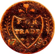 Ireland Halfpenny (Dublin - Cornwell's) FOR TRADE 17 95 coin reverse Ireland Halfpenny (Dublin - Cornwell's) FOR TRADE 17 95 coin reverse