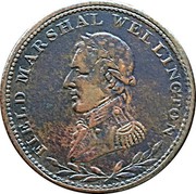 Canada Halfpenny (Field Marshal Wellington. Small letters) FIELD MARSHAL WELLINGTON coin obverse Canada Halfpenny (Field Marshal Wellington. Small letters) FIELD MARSHAL WELLINGTON coin obverse