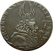 Ireland Halfpenny (Wicklow - Cronebane) CRONEBANE HALFPENNY. coin obverse Ireland Halfpenny (Wicklow - Cronebane) CRONEBANE HALFPENNY. coin obverse