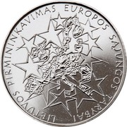 Lithuania Litas Lithuania’s Presidency of the Council of the European Union 2013 KM# 182 LIETUVOS PIRMININKAVIMAS EUROPOS SĄJUNGOS TARYBAI coin reverse Lithuania Litas Lithuania’s Presidency of the Council of the European Union 2013 KM# 182 LIETUVOS PIRMININKAVIMAS EUROPOS SĄJUNGOS TARYBAI coin reverse