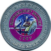 UK One Dollar Kingdom of Norway 1998 KONGERIKET NORGE 1997 coin reverse UK One Dollar Kingdom of Norway 1998 KONGERIKET NORGE 1997 coin reverse