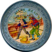 UK One Dollar Mary Read 1998 MARY READ coin reverse UK One Dollar Mary Read 1998 MARY READ coin reverse